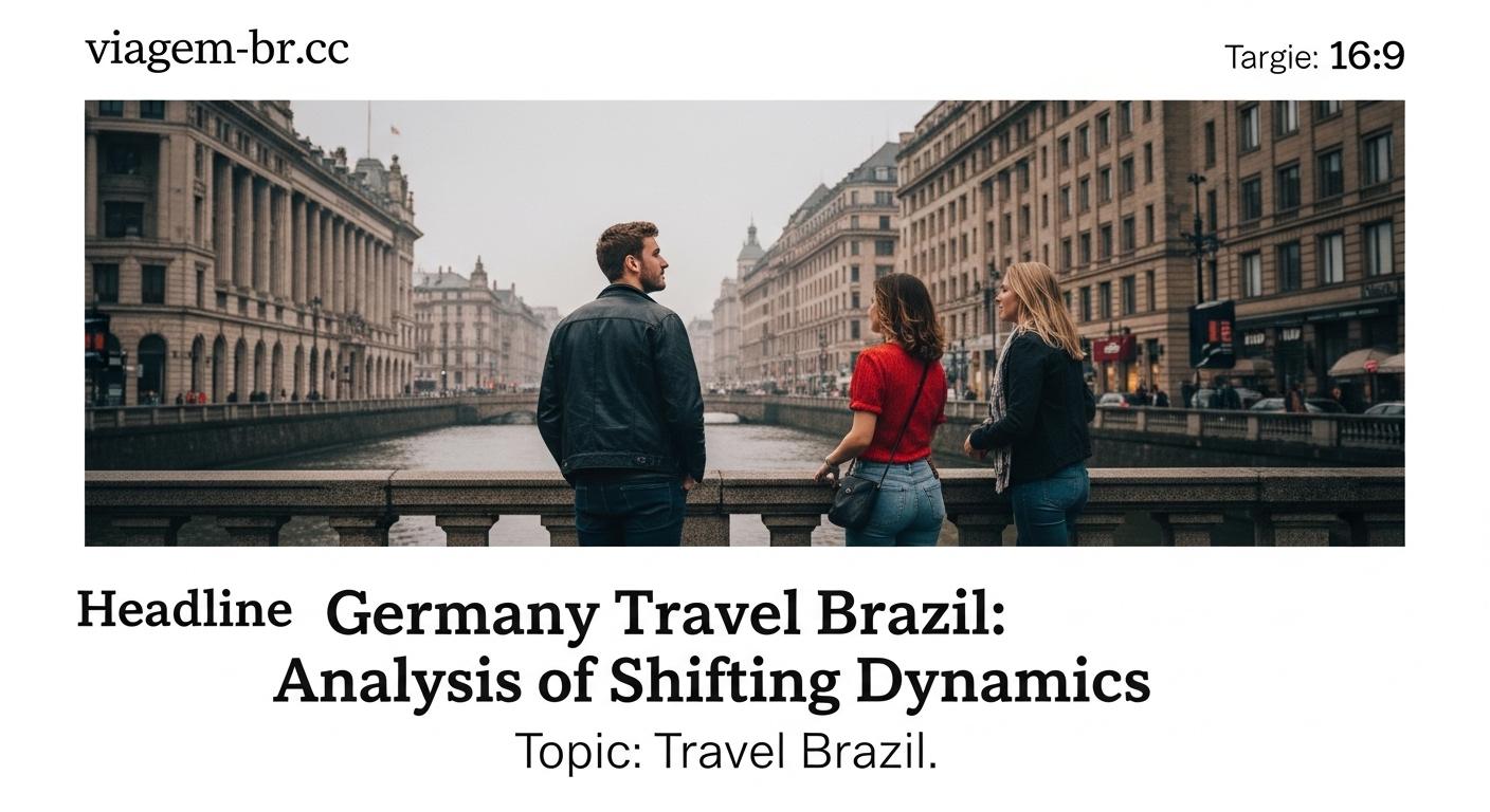 Editorial collage of Brazil and Germany travel imagery with map and planes