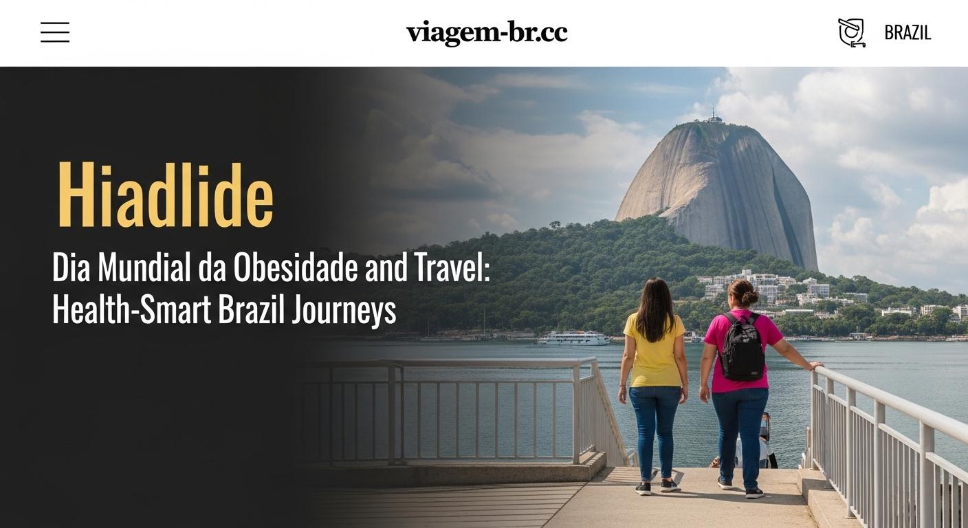 Travel planner considering wellness-focused itineraries in Brazil during Dia Mundial da Obesidade.