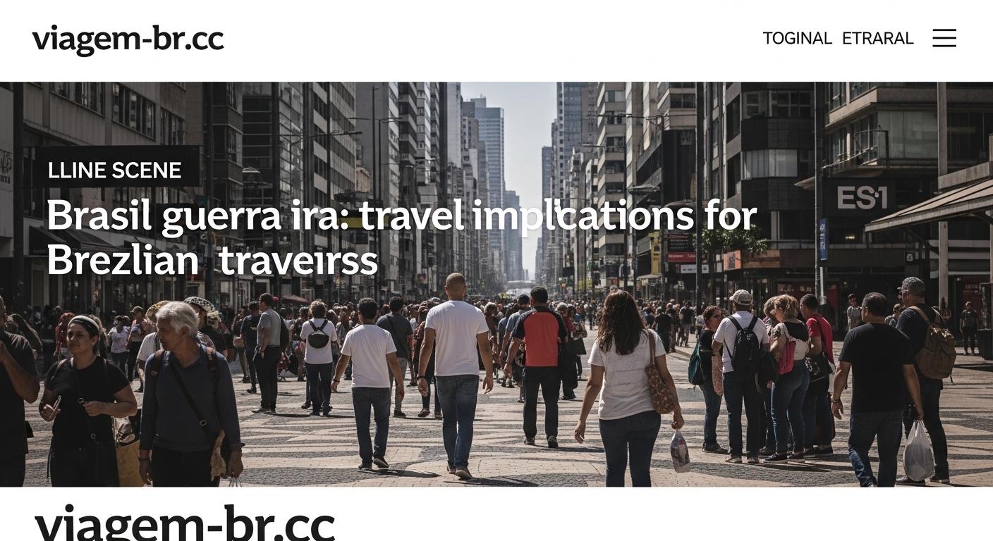 Brazilian traveler at an airport with a world map highlighting Iraq travel advisories