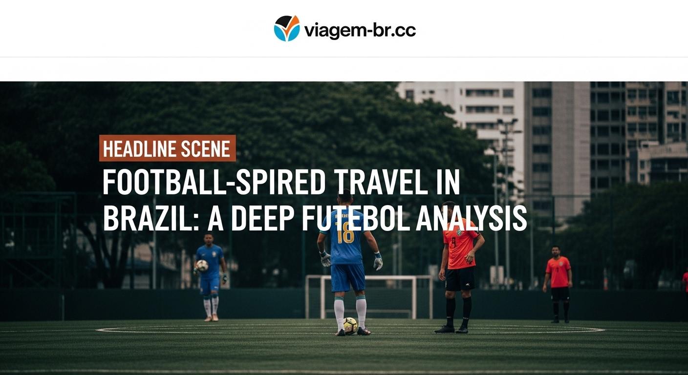 Travelers exploring a Brazilian football stadium and surrounding areas during sunset.