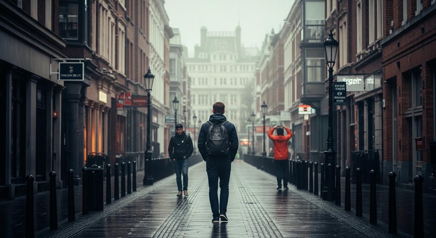 Brazilian football fans traveling to a Tottenham match at Tottenham Hotspur Stadium in London.